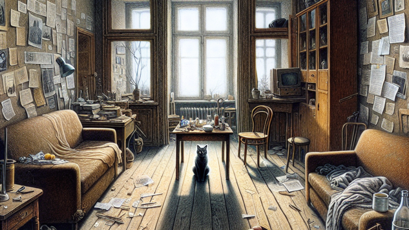 "Kot w pustym mieszkaniu" - interpretacja