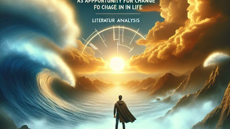 Kryzys jako szansa na zmianę w życiu: analiza literacka