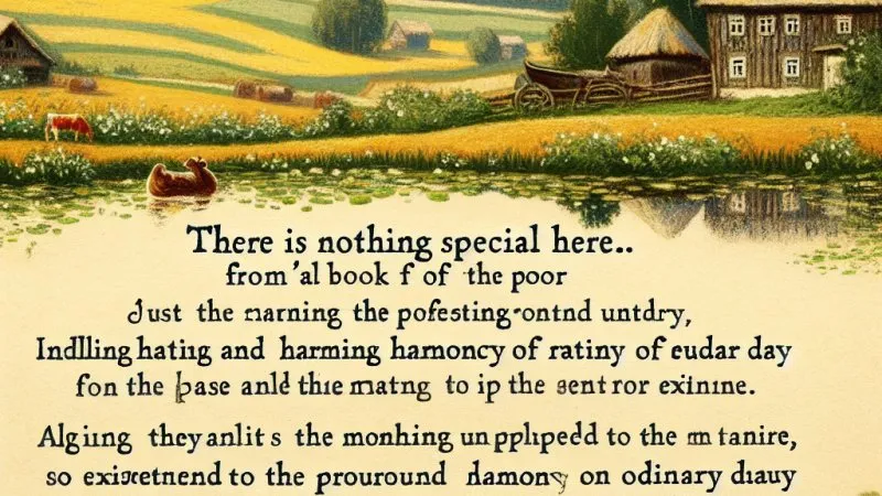 "Księga ubogich III: Nie ma tu nic szczególnego" - interpretacja