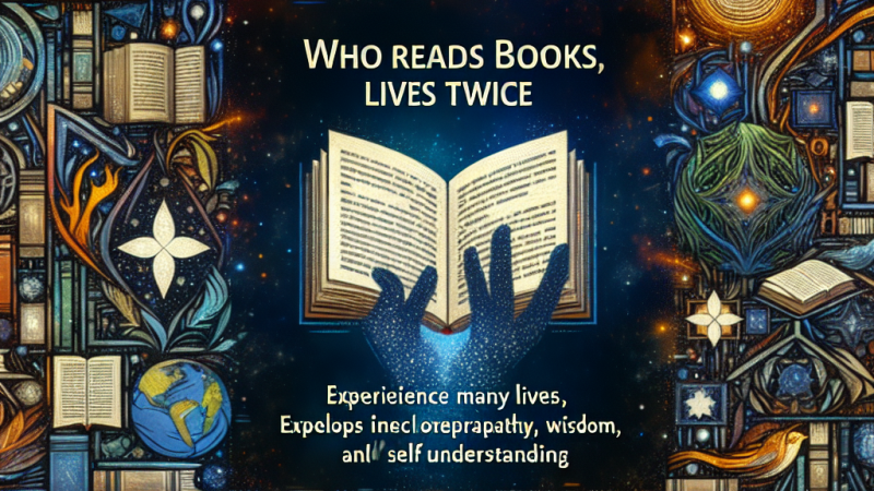 "Kto czyta książki, żyje dwa razy"