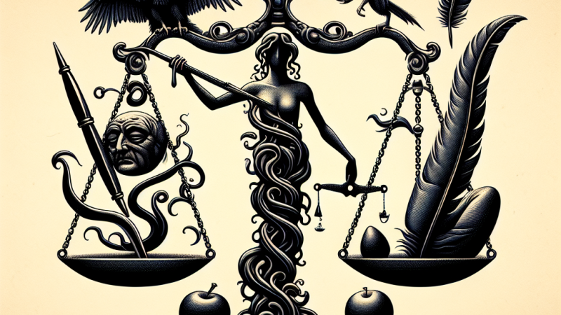 Kwestia zła i kary w literaturze.