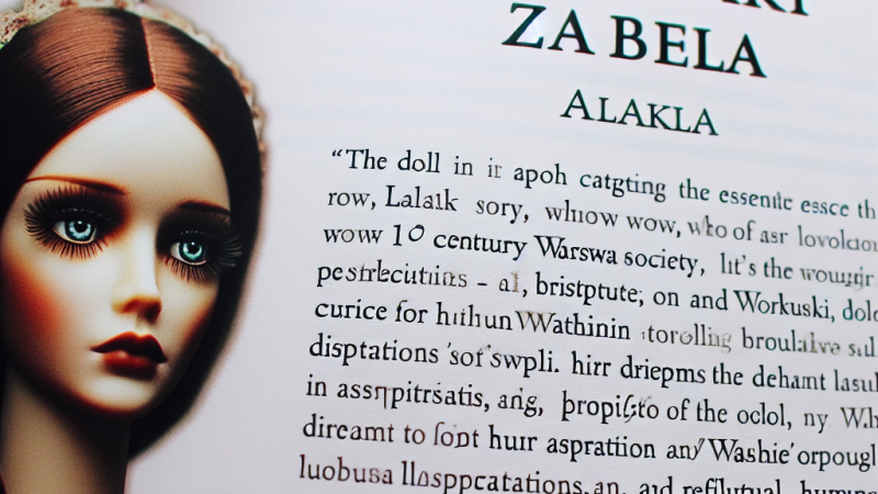 "Lalka" - plan wydarzeń