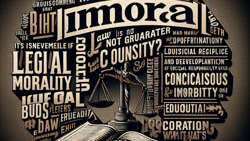 Legalne, lecz niemoralne