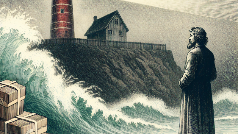 Lepiej żeby tą paczkę z książkami zmyła fala oceanu - lektura "Latarnik"