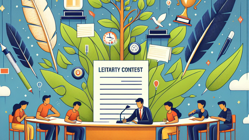 List do Dyrektora o zorganizowanie konkursu literackiego