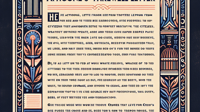 List pożegnalny Antygony