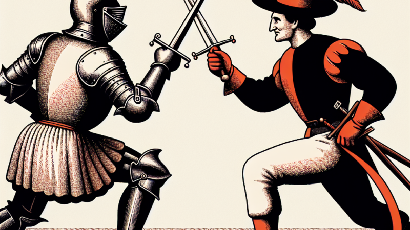 Literacka kreacja pojedynku, który ma obronić wyznawane przez bohatera wartości, na przykładzie powieści Henryka Sienkiewicza pod tytułem "Krzyżacy" oraz dramatu pod tytułem "Tango" Stanisława Mrożka