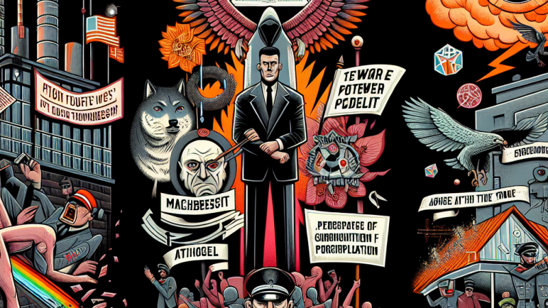 Literatura wobec tyranii i kłamstwa. Odwołaj się do ,,Rok 1984" i ,,Makbeta" i do dwóch wybranych kontekstów literackich.