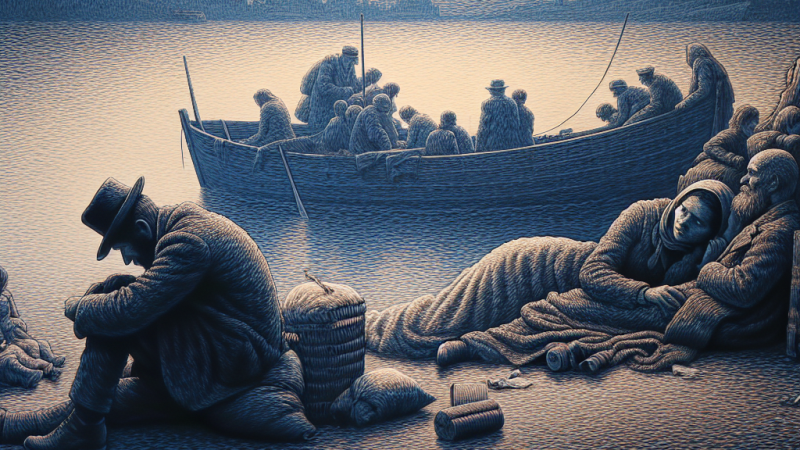 Los emigranta ukazany w ludziach bezdomnych Stefana Żeromskiego.