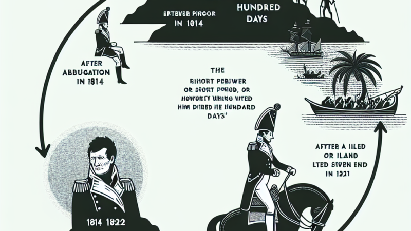 Losy Napoleona pomiędzy 1814, a 1821 rokiem