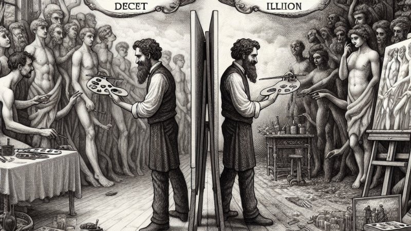 "Malarze i morał" - interpretacja