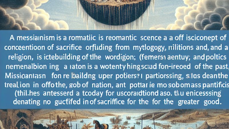 Mesjanizm jako romantyczna idea poświęcenia