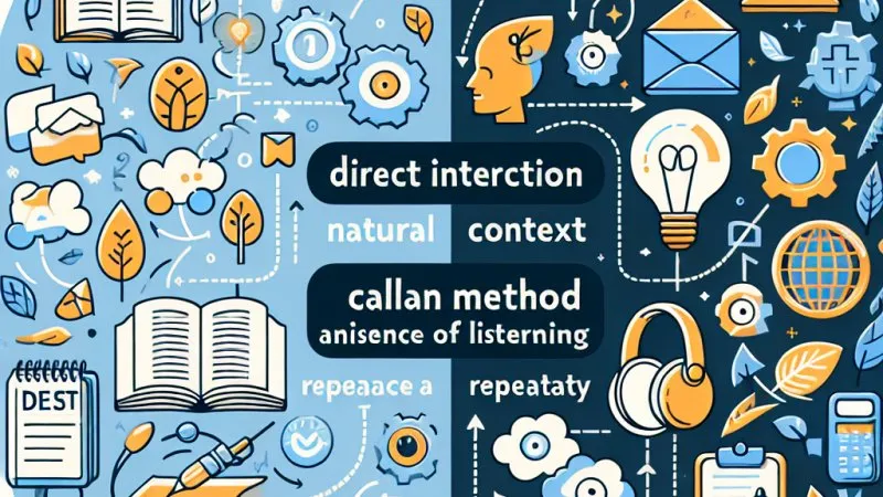 Metoda direct english, Podstawowe zasady metody Direct English, Metody Callana