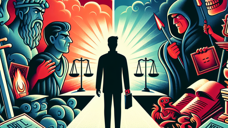 Między dobrem a złem: bohater literacki w obliczu wyborów moralnych