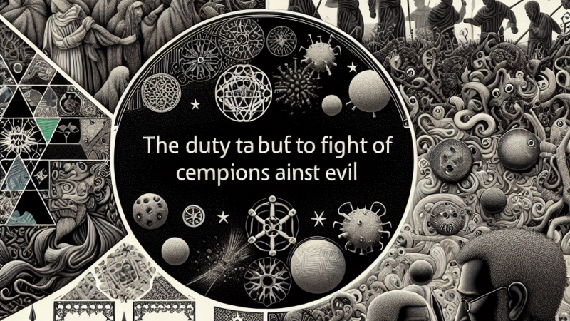 Między obowiązkiem walki ze złem a pokusami życia - rozważ problem odwołując się do fragmentów ,,Dżumy", innego utworu literackiego i dwóch kontekstów