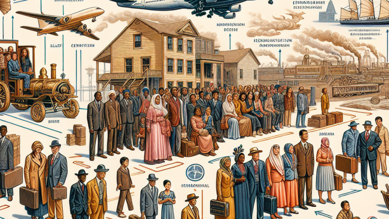 Migracje: formy, klasyfikacja, migracje wewnętrzne, historyczne migracje zagraniczne, współczesne migracje zagraniczne, cechy migracji zagranicznych, przyczyny i skutki migracji zagranicznych