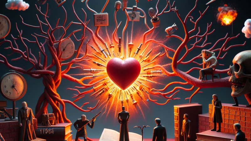 Miłość - siła destrukcyjna czy motywująca do działania? Analiza na podstawie lektury „Rok 1984” Orwella oraz wybranych utworów literackich