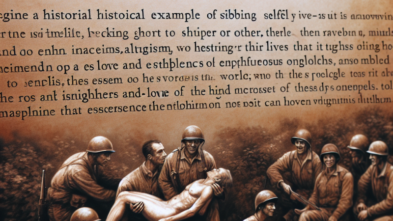 Miłość bliźniego jako bezcenna wartość - kontekst literacki i historyczny.