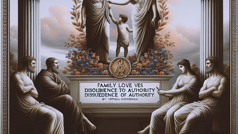 Miłość do rodziny a nieposłuszeństwo wobec władzy: analiza na podstawie "Antygony"