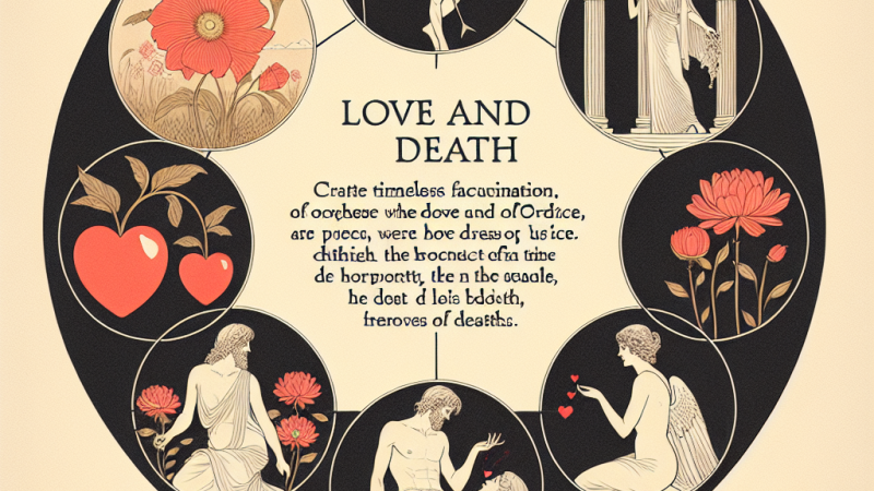 Miłość i śmierć w mitologii greckiej: ponadczasowe fascynacje.