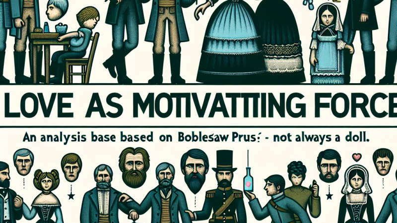 Milość jako siła motywująca: analiza na podstawie Lalki Bolesława Prusa