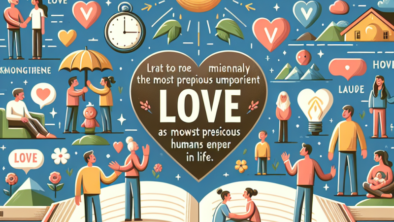 Miłość to najcenniejsze uczucie jakie doświadcza człowiek- -odwołaj się do wybranych kontekstów.