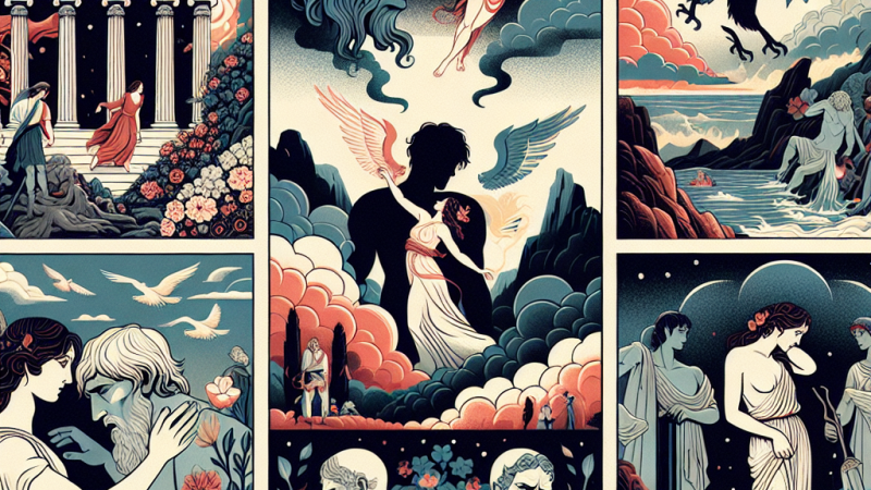 Miłosne wątki w mitologii: Prometeusz, Orfeusz, Parys.