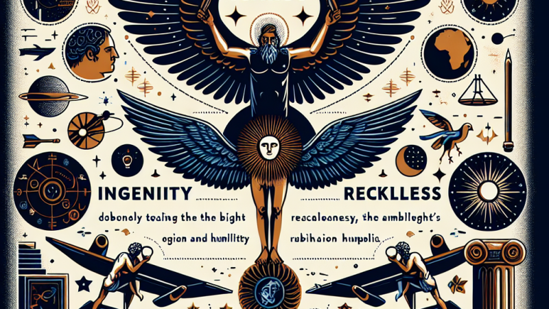 "Mit o Dedalu i Ikarze" - plan wydarzeń