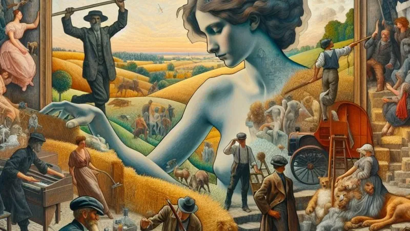 Młoda Polska: Postawa dekadencka i symbole w literaturze oraz poglądy Wyspiańskiego na gotowość społeczeństwa do odzyskania niepodległości