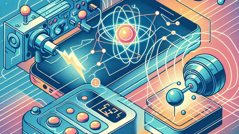 Moc urządzenia, budowa atomu, oddziaływanie ładunków, pole elektryczne i linie pola.