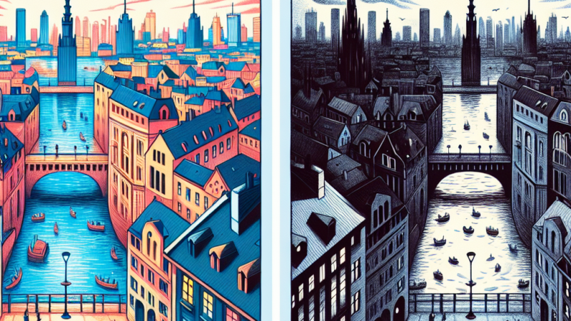 Motyw miasta na dwa różne sposoby: "Pieśń ze środka miasta" Kazimierza Wierzyńskiego i "Epitafium" Ernsta Brylla.