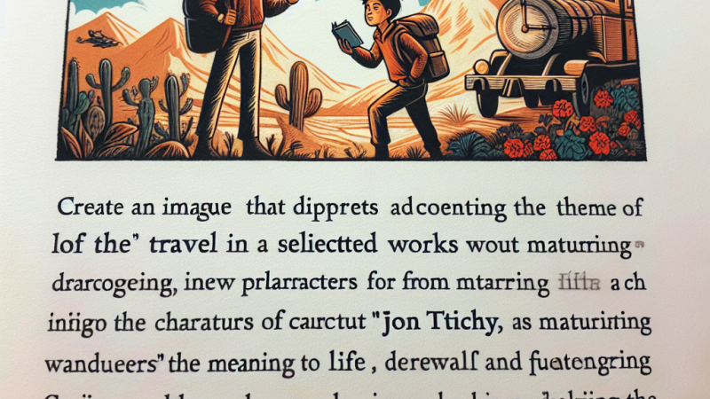 Motyw podróży w wybranych utworach literackich.