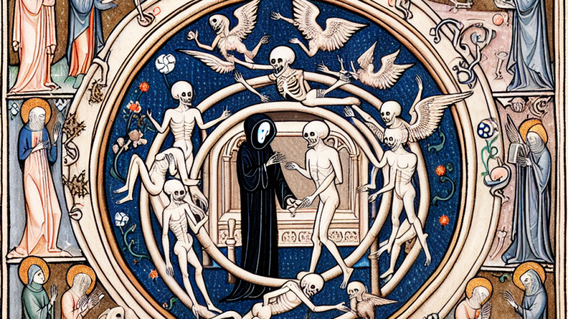 Motyw tańca śmierci - "Rozmowa mistrza Polikarpa ze śmiercią"