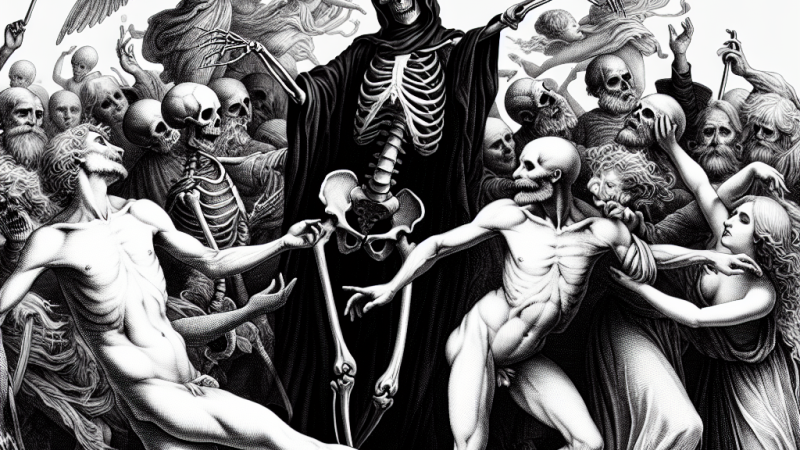 Motywu tańca śmierci w literaturze n przykładzie "Rozmowy Mistrza Polikarpa ze Śmiercią" oraz innego tekstu