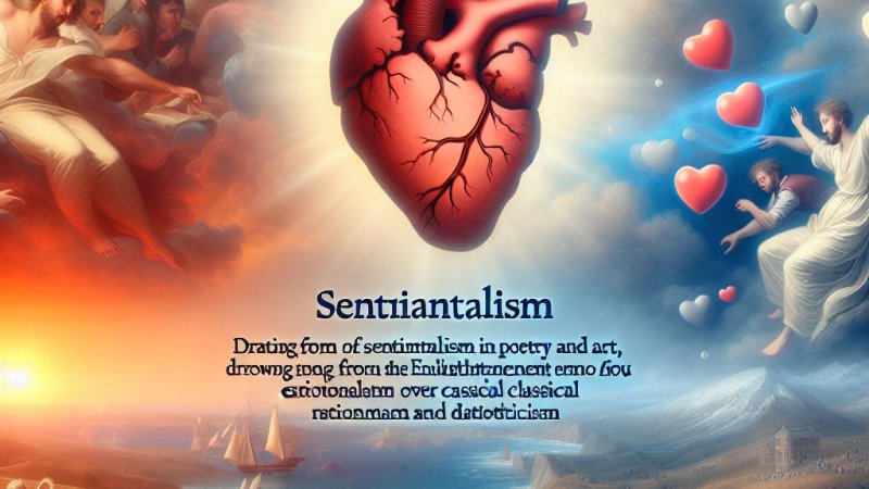 Napisz konspekt pracy o poezji i sztuce sentymentalna (tematy, gatunki, cechy)
