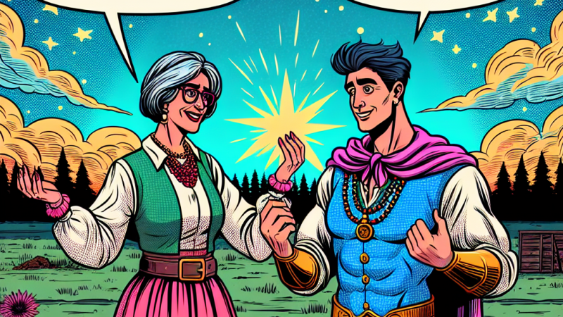 Napisz krótkie opowiadanie na podstawie komiksu Kajko i Kokosz. Szkoła latania