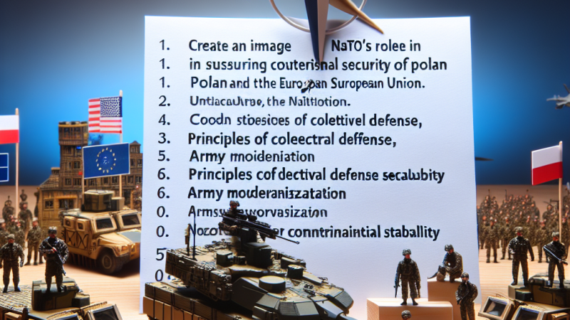 NATO- zapewnienie bezpieczeństwa zewnętrznego Polsce i Unii Europejskiej.