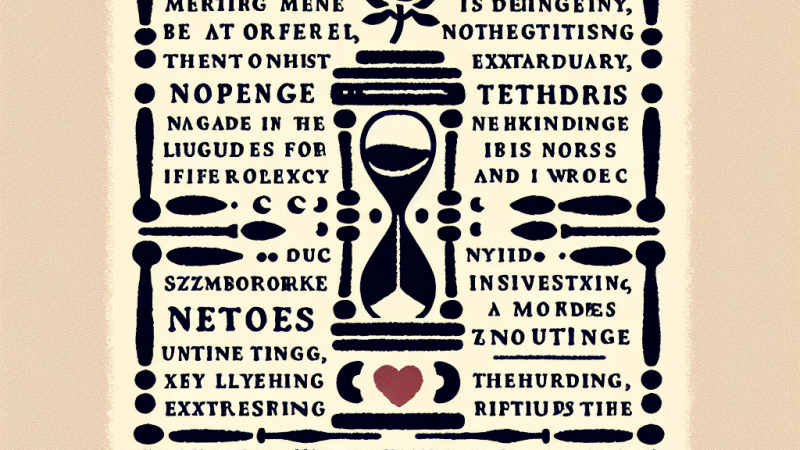 "Nic dwa razy" - interpretacja