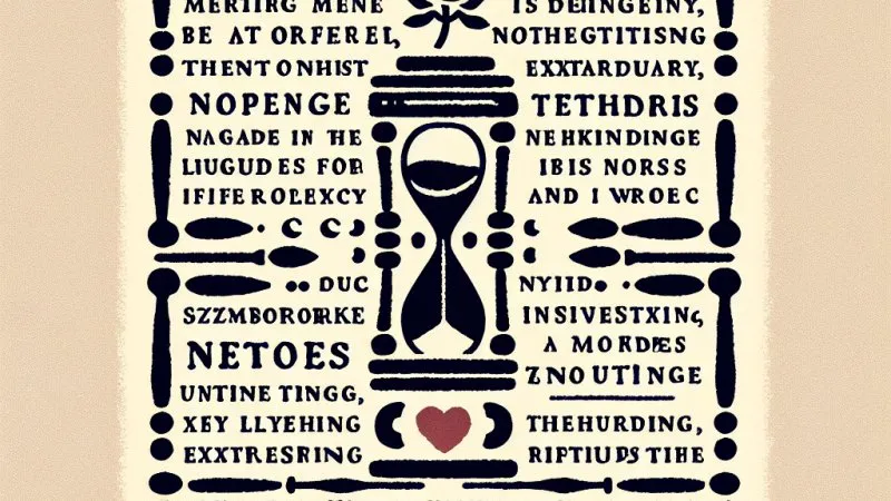 "Nic dwa razy" - interpretacja