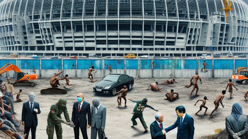 Nieetyczna budowa stadionów FIFA 2022 w Katarze