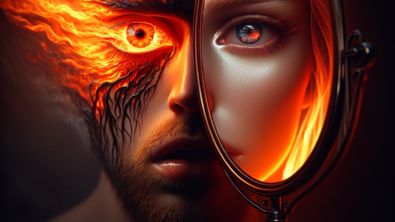 "Niestatek Oczy są ogień, czoło jest zwierciadłem" - interpretacja