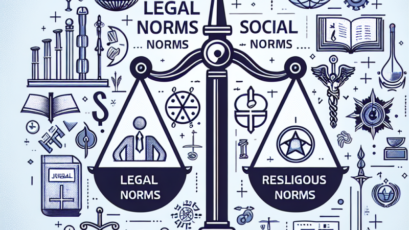 Normy prawne a inne normy: Porównanie norm prawnych z normami społecznymi, obyczajowymi, religijnymi i moralnymi