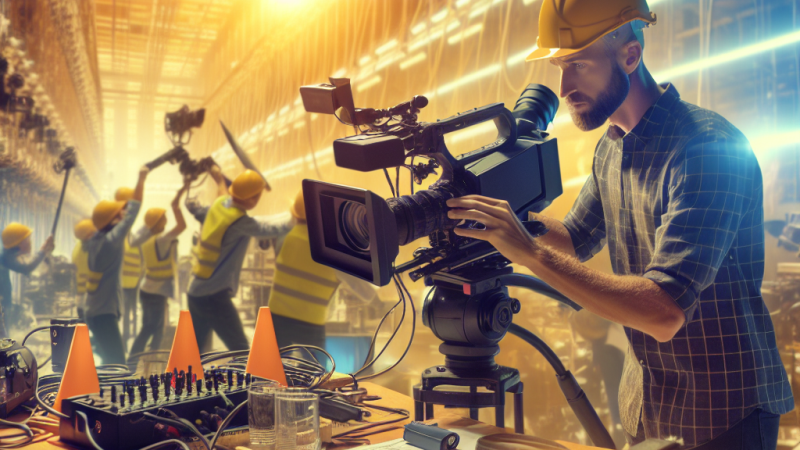 Notatka o operatorze kamery pracującym w telewizji