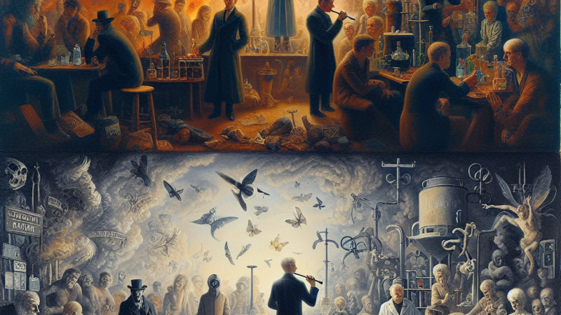 'O różnych postawach człowieka w obliczu zła w utworach "Zbrodnia i kara" Fiodora Dostojewskiego, "Proszę Państwa do gazu" Tadeusza Borowskiego oraz "Dżumy" Alberta Camusa.'