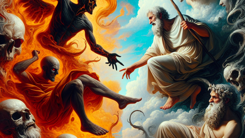 Obowiązek walki ze złem kontra pokusy życia