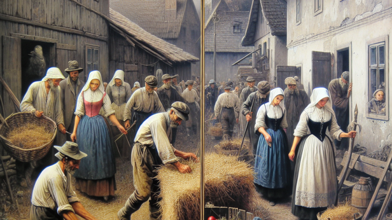 Obraz codzienności w literaturze na podstawie "Chłopów" i "Pana Tadeusza".