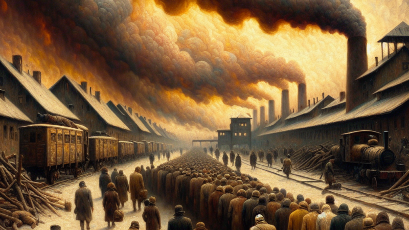 Obraz zdehumanizowanego świata w świetle opowiadań Borowskiego "Proszę państwa do gazu",  "Ludzie, którzy szli" i Raportu Pileckiego.