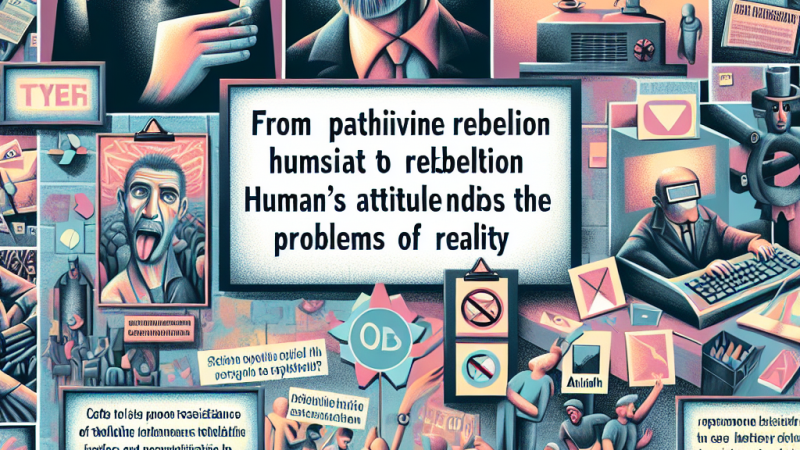 Od bierności do buntu: postawa człowieka wobec problemów rzeczywistości