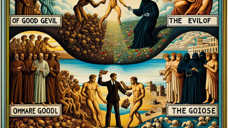 Odwieczna walka między dobrem a złem w człowieku. Rozważ temat, odwołując się do "Dżumy" Alberta Camusa