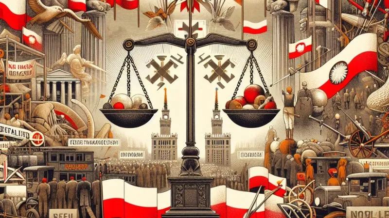 Omówienie występujących w „Przedwiośniu” obrazów Polski i programów jej naprawy.